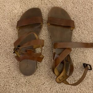 Dark brown sandals
